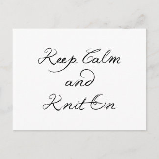 Postal Mantener el Knit de calma activado