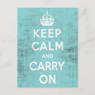 Postal Mantener el lienzo azul oscuro