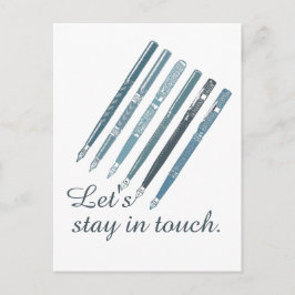 Postal Mantener en contacto el ilustracion de amistad per