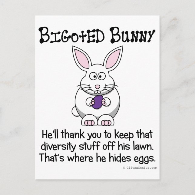 Postal Mantener esa diversidad fuera de mi barrio (Anverso)