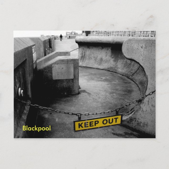 Postal Mantener fuera - Blackpool (Anverso)