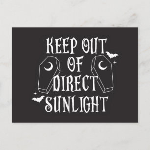 Postal Mantener Fuera De La Luz Directa Del Sol Goth