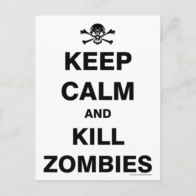 Postal Mantener la calma (Anverso)