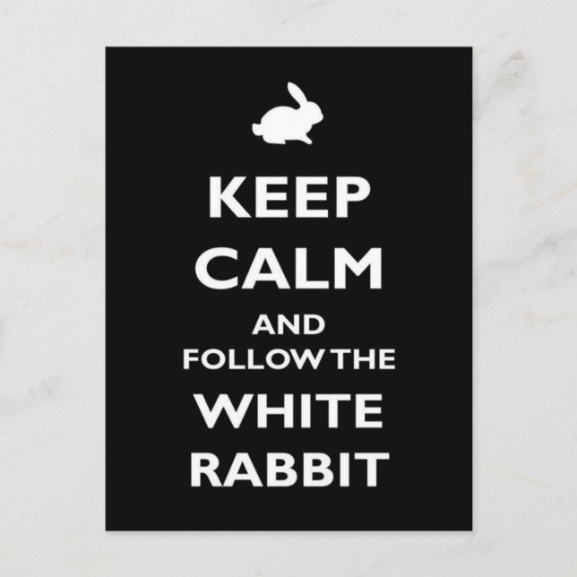 Postal mantener la calma (Anverso)