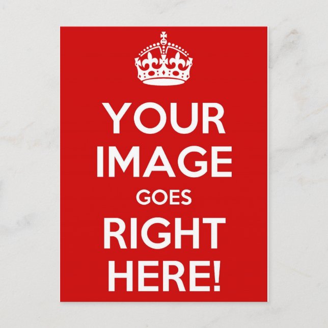 Postal Mantener la calma (Anverso)