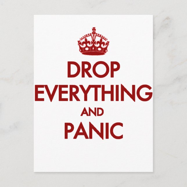 Postal ¿Mantener la calma? ¡Pfft! (Anverso)