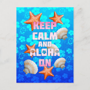 Postal Mantener La Calma Y Aloha