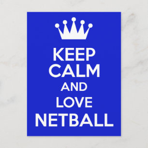 Postal Mantener La Calma Y Amar A Netball