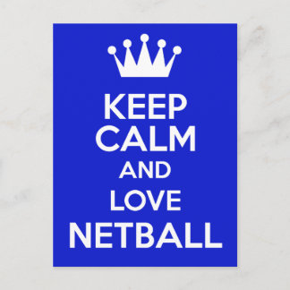 Postal Mantener La Calma Y Amar A Netball