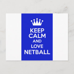 Postal Mantener La Calma Y Amar A Netball