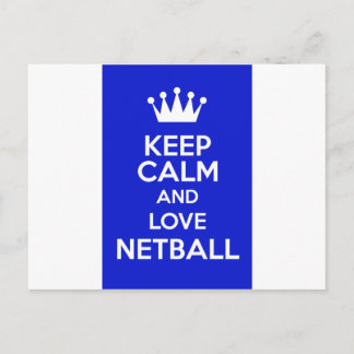 Postal Mantener La Calma Y Amar A Netball