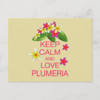 Mantener la calma y amar el diseño de Plumeria Bel
