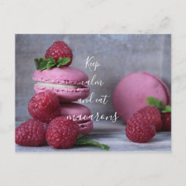 Postal Mantener La Calma Y Comer Macarones // Foto