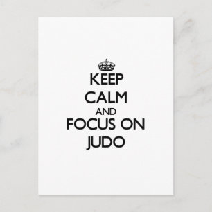 Postal Mantener la calma y concentrarse en Judo