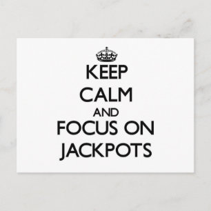 Postal Mantener la calma y concentrarse en los Jackpots