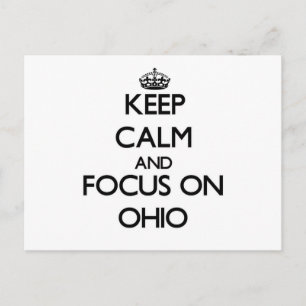 Postal Mantener la calma y concentrarse en Ohio