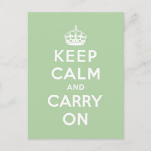 Postal mantener la calma y continuar