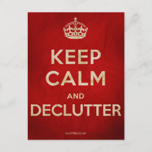 Postal Mantener la calma y descifrar
