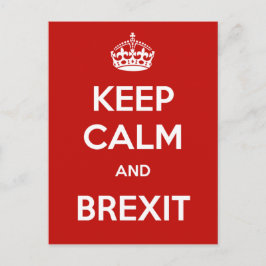 Postal Mantener la calma y el Brexit