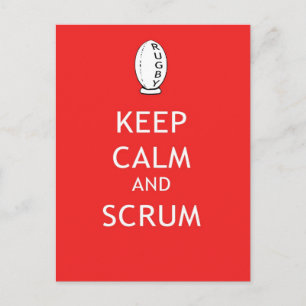 Postal Mantener la calma y el cruz