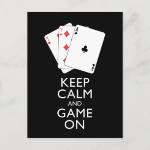 Postal MANTENER LA CALMA Y EL JUEGO EN MARCHA - Juegos co