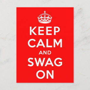 Postal Mantener la calma y la calma