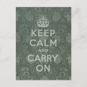 Postal Mantener La Calma Y Seguir