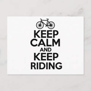 Postal Mantener la calma y seguir conduciendo