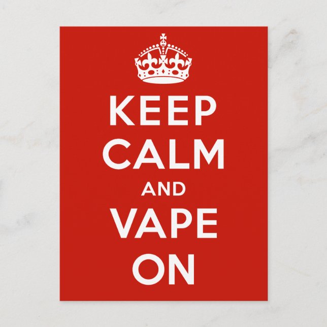 Postal Mantener la calma y seguir violando (Anverso)