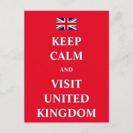 Postal Mantener la calma y visitar el Reino Unido
