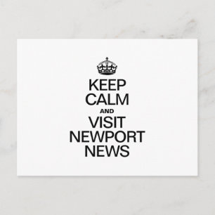 POSTAL MANTENER LA CALMA Y VISITAR LAS NOTICIAS DE NEWPOR