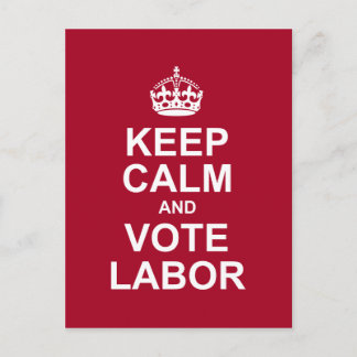 Postal mantener la calma y votar