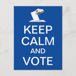 Postal Mantener la calma y votar 2026