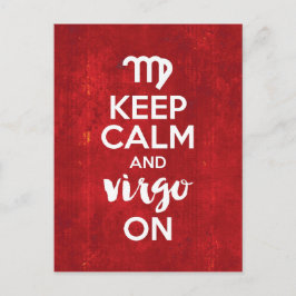 Postal Mantener La Tranquilidad Virgo En Astrología De Cu