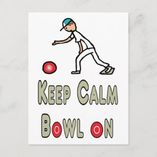 Postal Mantener los calurosos bolos de césped