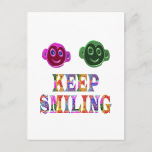 POSTAL MANTENER SONRIENDO