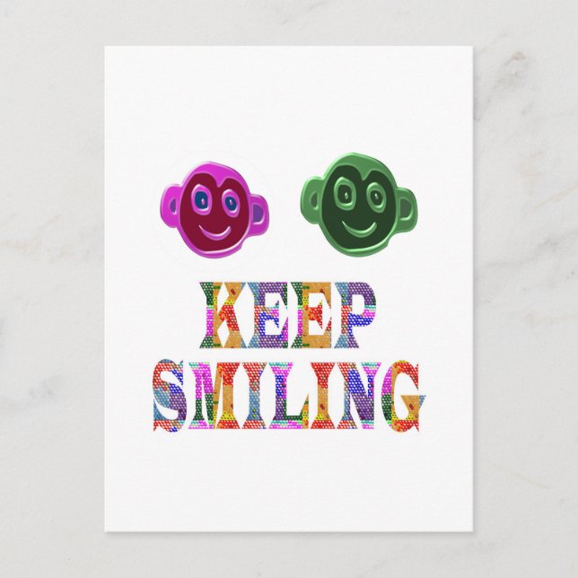 POSTAL MANTENER SONRIENDO (Anverso)