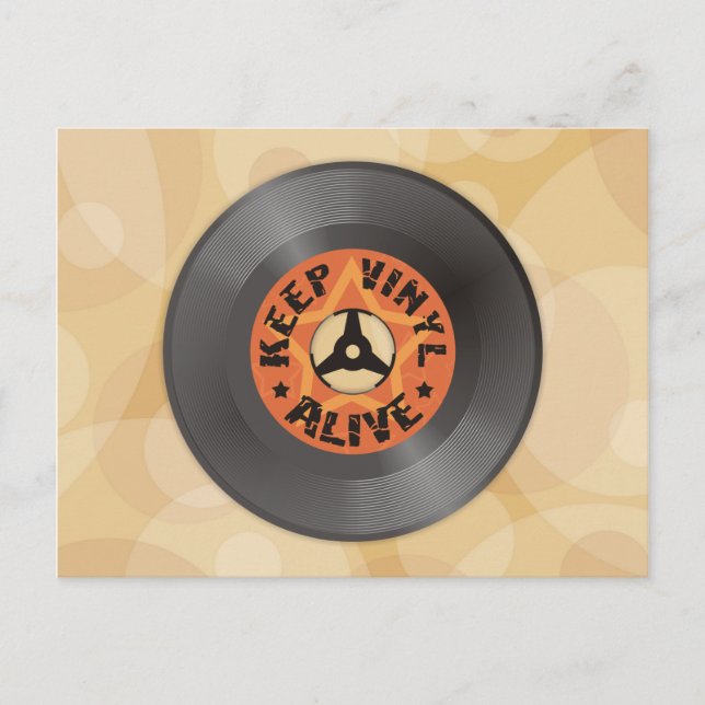 Postal Mantener vivo Vinyl (Anverso)
