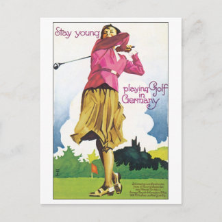 Postal Mantenerse joven jugando al golf en Alemania