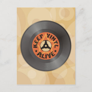 Postal Mantenga el vinilo vivo