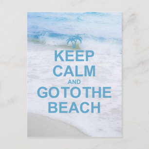 Postal Mantenga La Tranquilidad Y Vaya A La Playa