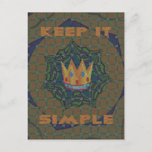 Postal Manténgalo Simple: El diseño del patrón de clarida