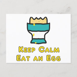 Postal Mantengan La Calma Comiendo Un Huevo