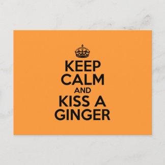 Postal Mantengan la calma y besen a Ginger