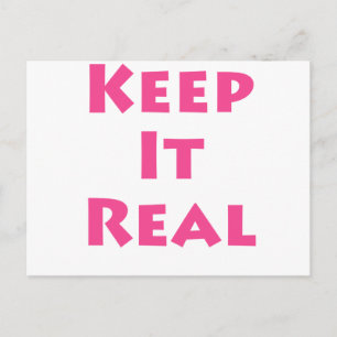 Postal Manténganlo real