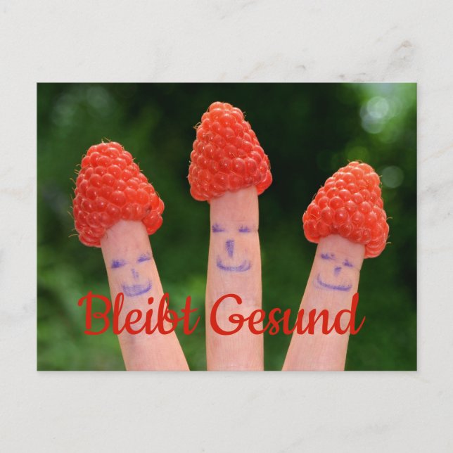 Postal Manténganse Sanos  - (Anverso)