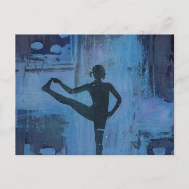 Postal Mantengo Mi Chica De Yoga Equilibrado (Anverso)