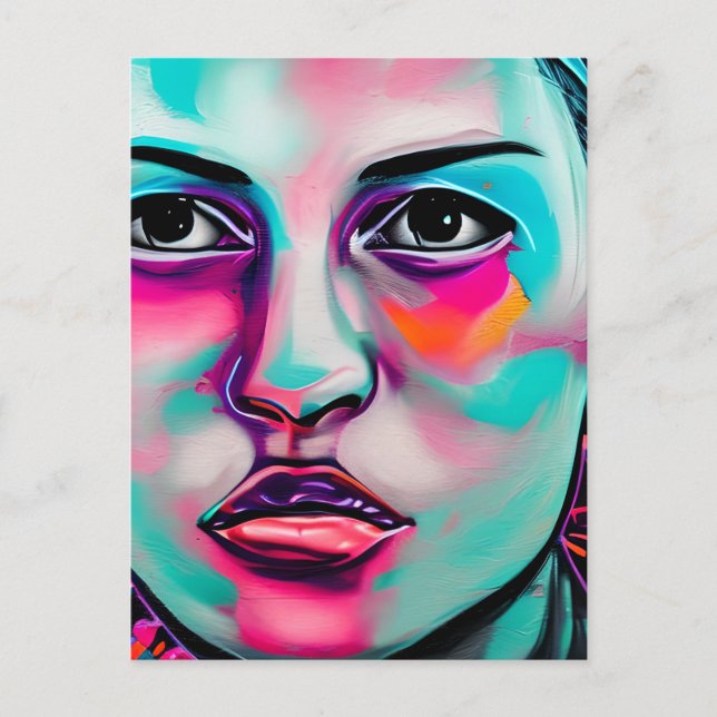 Postal Manteniéndose en contacto | Arte Bonito (Anverso)