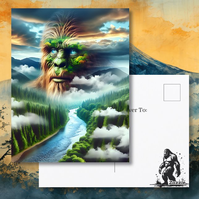 Postal Manteniéndose en contacto | Blue Eyed Bigfoot (Subido por el creador)