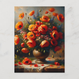 Postal Manteniéndose en contacto Paquetes rojos